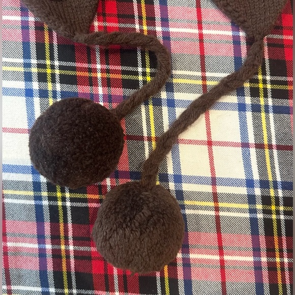 KATE SPADE NEW YORK “Under the Mistletoe” Brown Wool & Fleece Hat - Picture 7 of 13